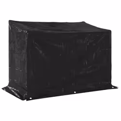 vidaxL Firewood Rack with Rain Cover 100.5x100.5x110.5 cm Galvanised Steel - 151 x 80.5 x 110.5 cm - Additional view 7