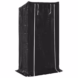 vidaxL Firewood Rack with Rain Cover 100.5x100.5x110.5 cm Galvanised Steel - 100 x 40 x 200 cm - Additional view 4