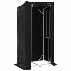 vidaxL Firewood Rack with Rain Cover 100.5x100.5x110.5 cm Galvanised Steel - 100 x 60 x 200 cm