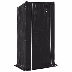 vidaxL Firewood Rack with Rain Cover 100.5x100.5x110.5 cm Galvanised Steel - 100 x 60 x 200 cm - Additional view 4