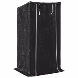 vidaxL Firewood Rack with Rain Cover 100.5x100.5x110.5 cm Galvanised Steel - 100 x 80 x 200 cm - Additional view 4