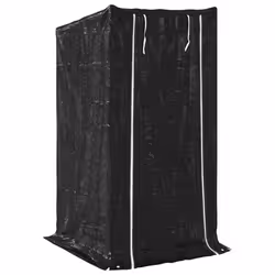 vidaxL Firewood Rack with Rain Cover 100.5x100.5x110.5 cm Galvanised Steel - 100 x 100 x 200 cm - Additional view 4