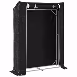 vidaxL Firewood Rack with Rain Cover 100.5x100.5x110.5 cm Galvanised Steel - 150 x 40 x 200 cm