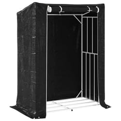 vidaxL Firewood Rack with Rain Cover 100.5x100.5x110.5 cm Galvanised Steel - 150 x 80 x 200 cm
