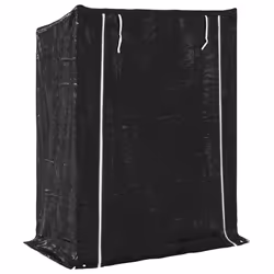 vidaxL Firewood Rack with Rain Cover 100.5x100.5x110.5 cm Galvanised Steel - 150 x 80 x 200 cm - Additional view 4