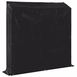 vidaxL Firewood Rack with Rain Cover 100.5x100.5x110.5 cm Galvanised Steel - 200 x 40 x 200 cm - Additional view 7