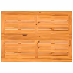 vidaXL Garden Table with Acacia Wood Top Black 105x75x72 cm Poly Rattan - beige - Additional view 7