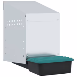 vidaXL Chicken Nesting Box 1 Compartment Wall-Mounted Galvanised Steel