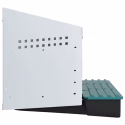 vidaXL Chicken Nesting Box 2 Compartments Wall-Mounted Galvanised Steel - 79.5 x 50 x 46 cm - Additional view 5