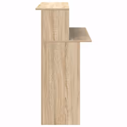 vidaXL Reception Desk Concrete Grey 100x50x103.5 cm Engineered Wood - sonoma oak - Additional view 5