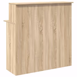vidaXL Reception Desk Concrete Grey 100x50x103.5 cm Engineered Wood - sonoma oak - Additional view 6