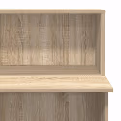 vidaXL Reception Desk Concrete Grey 100x50x103.5 cm Engineered Wood - sonoma oak - Additional view 7