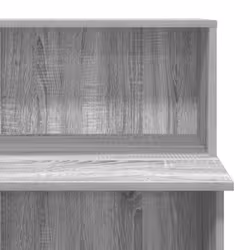 vidaXL Reception Desk Concrete Grey 100x50x103.5 cm Engineered Wood - grey sonoma - Additional view 7