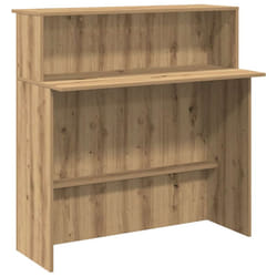 vidaXL Reception Desk Artisan Oak 100x50x103.5 cm Engineered Wood - artisan oak