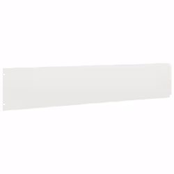 vidaXL Lawn Edgings 10 pcs White 20x103 cm Cold-rolled Steel garden edging - Additional view 5