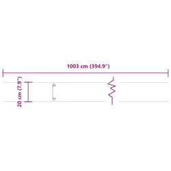 vidaXL Lawn Edgings 10 pcs White 20x103 cm Cold-rolled Steel garden edging - Additional view 9