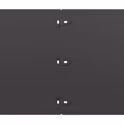 vidaXL Lawn Edgings 10 pcs Black 25x103 cm Cold-rolled Steel garden edging - Additional view 6
