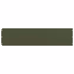 vidaXL Lawn Edgings 10 pcs Olive Green 25x103 cm Cold-rolled Steel