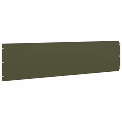 vidaXL Lawn Edgings 10 pcs Olive Green 25x103 cm Cold-rolled Steel - Additional view 5