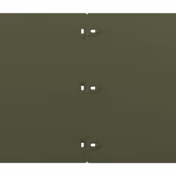 vidaXL Lawn Edgings 10 pcs Olive Green 25x103 cm Cold-rolled Steel - Additional view 6