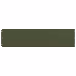 vidaXL Lawn Edgings 20 pcs Olive Green 25x103 cm Cold-rolled Steel