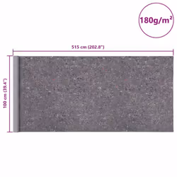 / 2 pcs) vidaXL 1/2/3x Non-slip Painter Fleece Grey Floor Protection Cover Multi Models - 515 cm(180 g/square metre