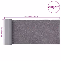 / 2 pcs) vidaXL 1/2/3x Non-slip Painter Fleece Grey Floor Protection Cover Multi Models - 5055 cm(220 g/square metre