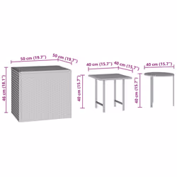 VidaXL 3324832 outdoor table Brown - Additional view 7