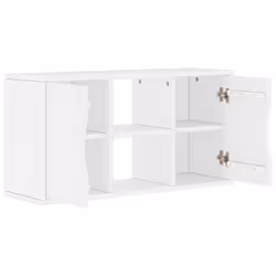 vidaXL TV Cabinet ODDA White 79x24x40 cm Solid Wood Pine TV stand - Additional view 4