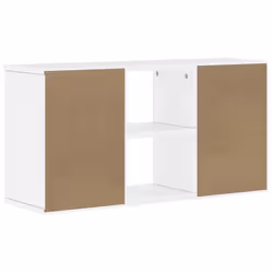 vidaXL TV Cabinet ODDA White 79x24x40 cm Solid Wood Pine TV stand - Additional view 7
