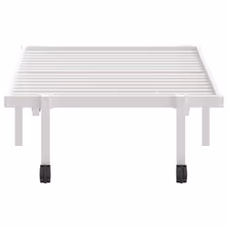 vidaXL Bed Frame without Mattress Foldable White 90x190 cm Steel - white, 75 x 190 cm - Additional view 5