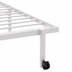 vidaXL Bed Frame without Mattress Foldable White 90x190 cm Steel - white, 75 x 190 cm - Additional view 9