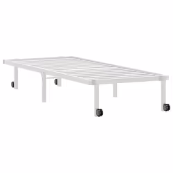 vidaXL Bed Frame without Mattress Foldable White 90x190 cm Steel - white, 80 x 200 cm - Additional view 6
