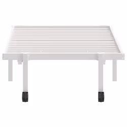vidaXL Bed Frame without Mattress Foldable White 90x190 cm Steel - white, 80 x 200 cm - Additional view 7