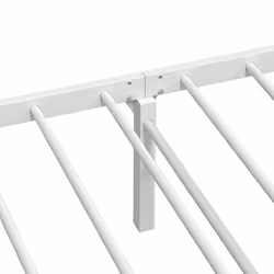 vidaXL Bed Frame without Mattress Foldable White 90x190 cm Steel - white, 100 x 190 cm - Additional view 10