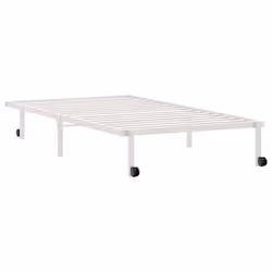 vidaXL Bed Frame without Mattress Foldable White 90x190 cm Steel - white, 100 x 190 cm - Additional view 6