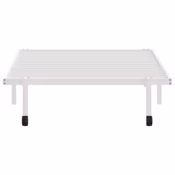 vidaXL Bed Frame without Mattress Foldable White 90x190 cm Steel - white, 100 x 190 cm - Additional view 7