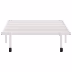 vidaXL Bed Frame without Mattress Foldable White 90x190 cm Steel - white, 100 x 200 cm - Additional view 5
