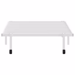 vidaXL Bed Frame without Mattress Foldable White 90x190 cm Steel - white, 107 x 203 cm - Additional view 5