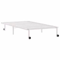 vidaXL Bed Frame without Mattress Foldable White 90x190 cm Steel - white, 107 x 203 cm - Additional view 6