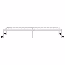 vidaXL Bed Frame without Mattress Foldable White 90x190 cm Steel - white, 107 x 203 cm - Additional view 9