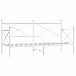 VidaXL 4104679, Sofa bed, White, Steel, 1970 mm, 805 mm, 1070 mm