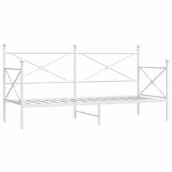 VidaXL 4104680, Sofa bed, White, Steel, 2080 mm, 855 mm, 1070 mm