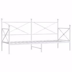 VidaXL 4104682, Sofa bed, White, Steel, 2080 mm, 960 mm, 1070 mm