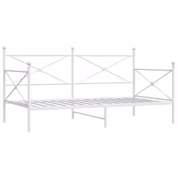 VidaXL 4104683, Sofa bed, White, Steel, 1970 mm, 1055 mm, 1070 mm