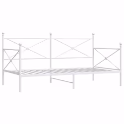 VidaXL 4104685, Sofa bed, White, Steel, 2080 mm, 1130 mm, 1070 mm