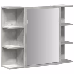 vidaXL 4 Piece Bathroom Furniture Set Concrete Grey Engineered Wood - Additional view 10