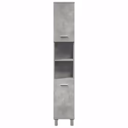 vidaXL 4 Piece Bathroom Furniture Set Concrete Grey Engineered Wood - Additional view 6