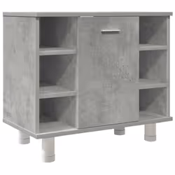 vidaXL 4 Piece Bathroom Furniture Set Concrete Grey Engineered Wood - Additional view 7