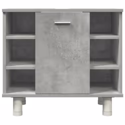 vidaXL 4 Piece Bathroom Furniture Set Concrete Grey Engineered Wood - Additional view 8